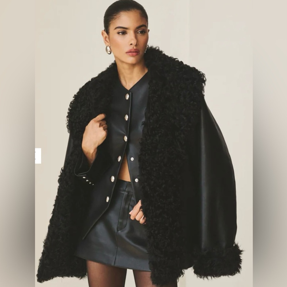 SER.O.YA Roxanne Vegan Leather Coat